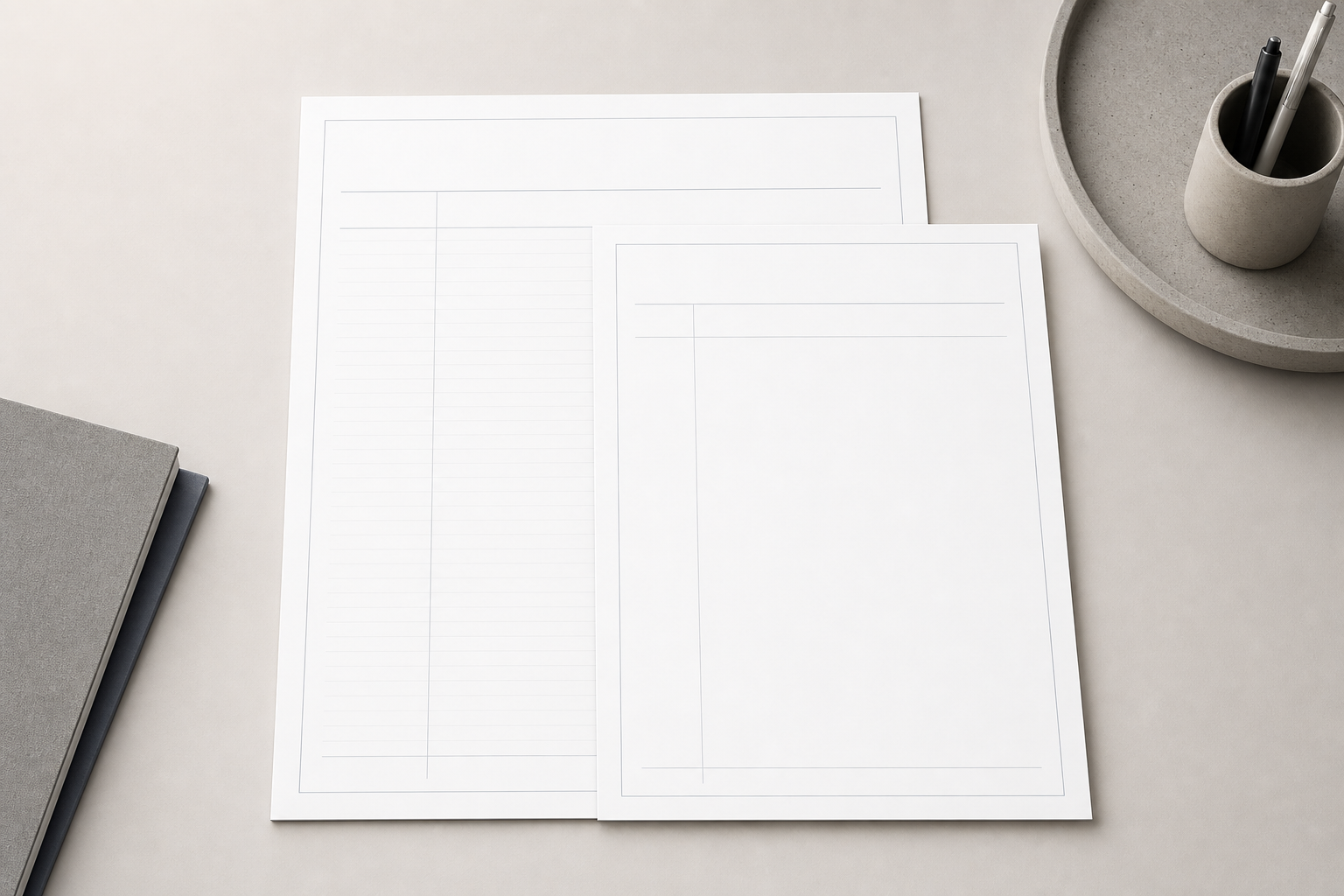11 x 17 ledger paper size compared with letter paper