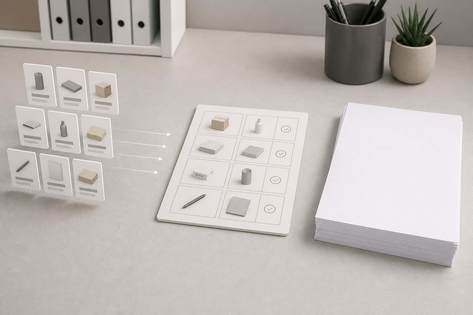 Product listing details translated into procurement fields for letter-size copy paper