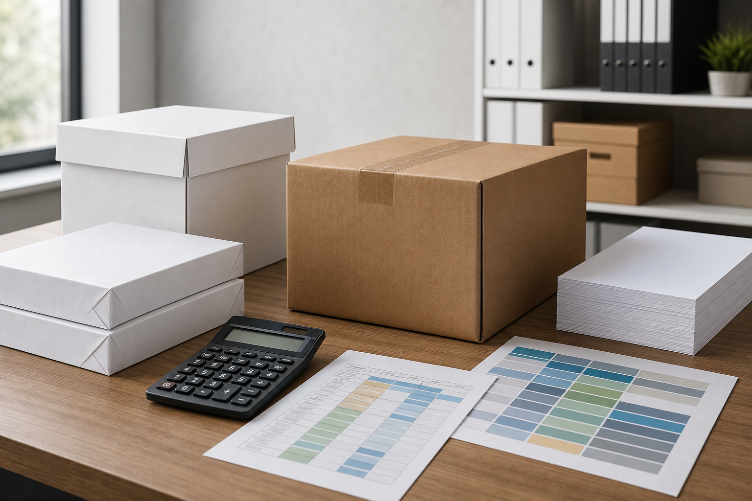 Bulk copy paper landed cost comparison with cartons calculator and freight inputs