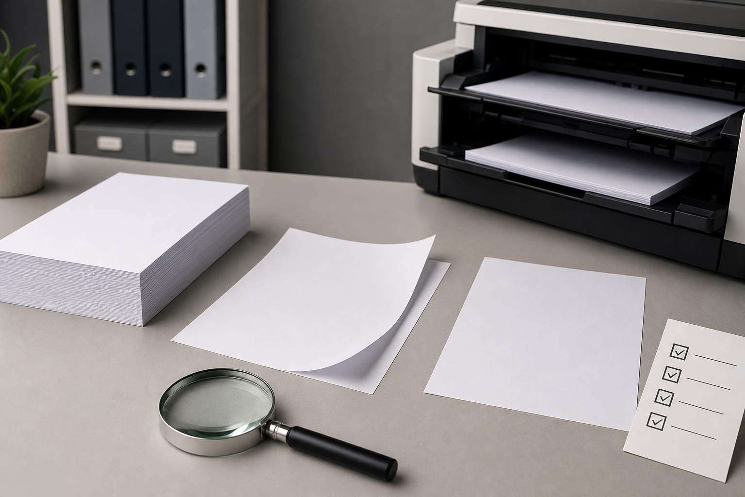 Device test concept for evaluating low-cost copy paper feed and handling risk