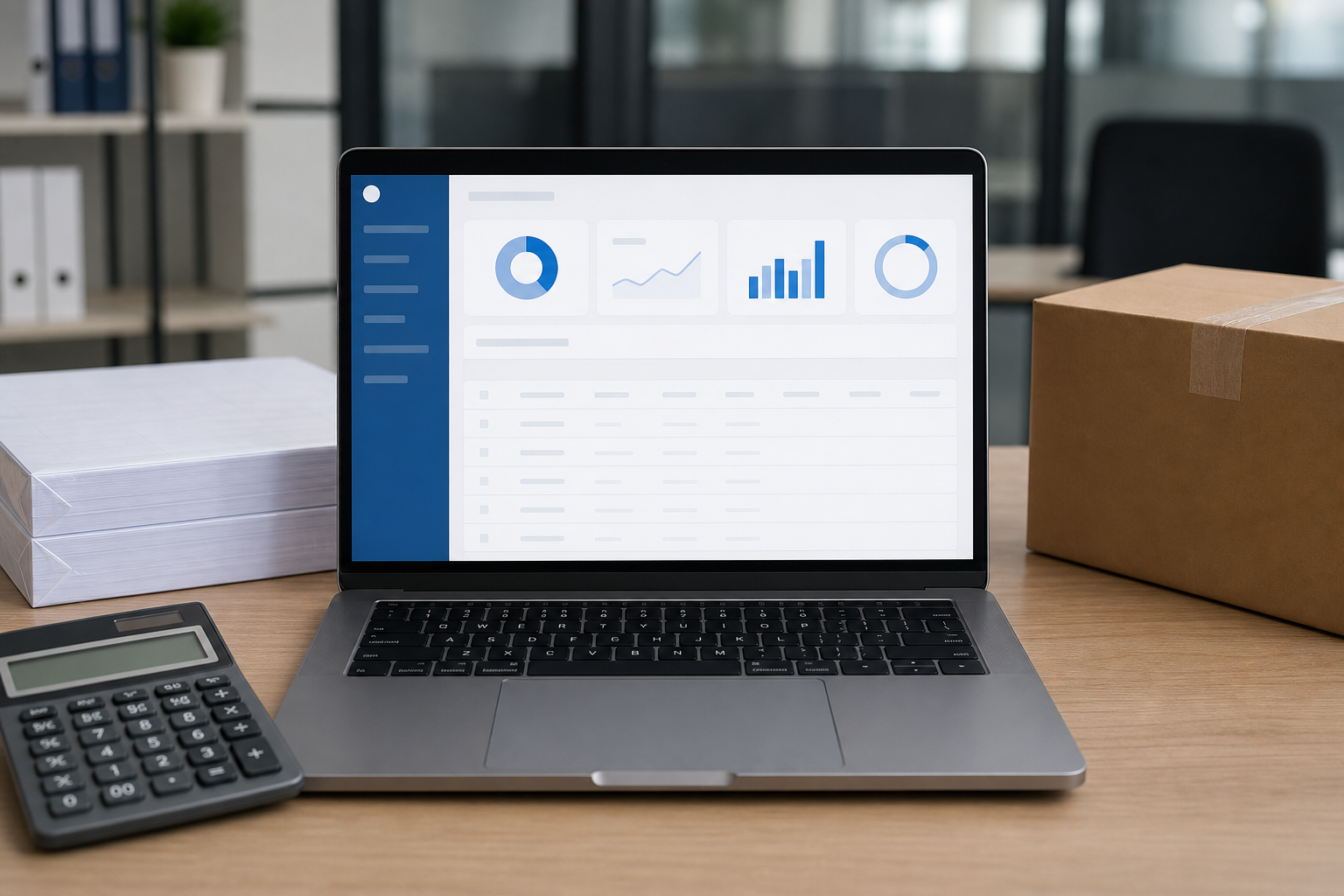 Procurement record template for comparing quoted case price and delivered cost