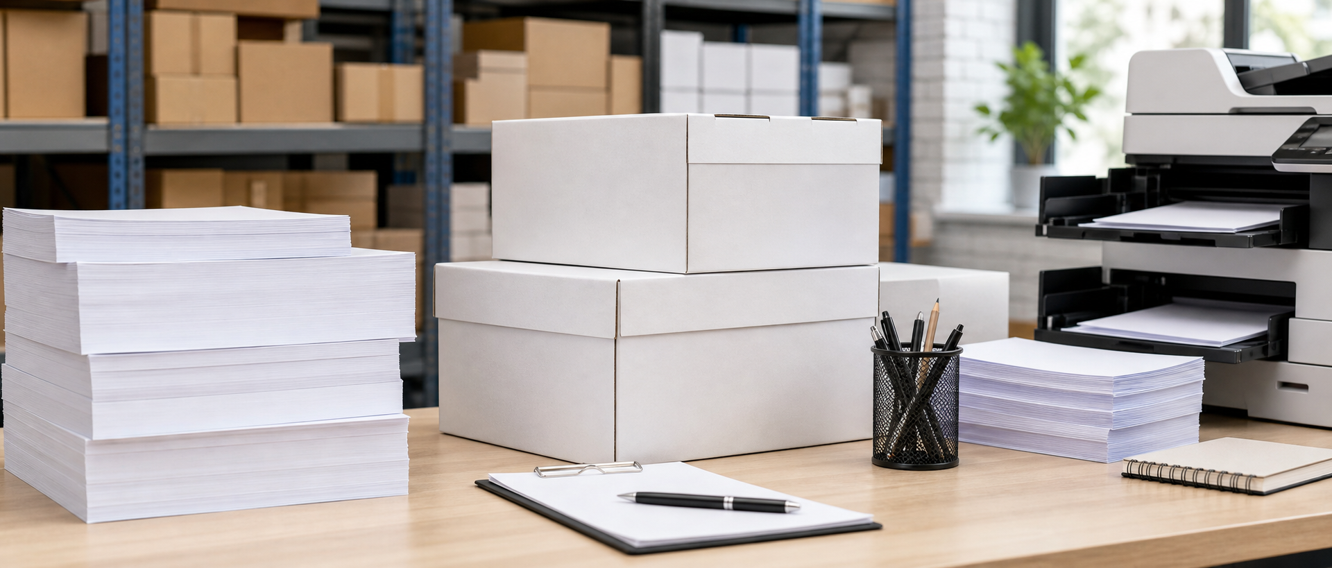 Professional illustration for Copy Paper Buying Guide for Office, School and High-Volume Printing