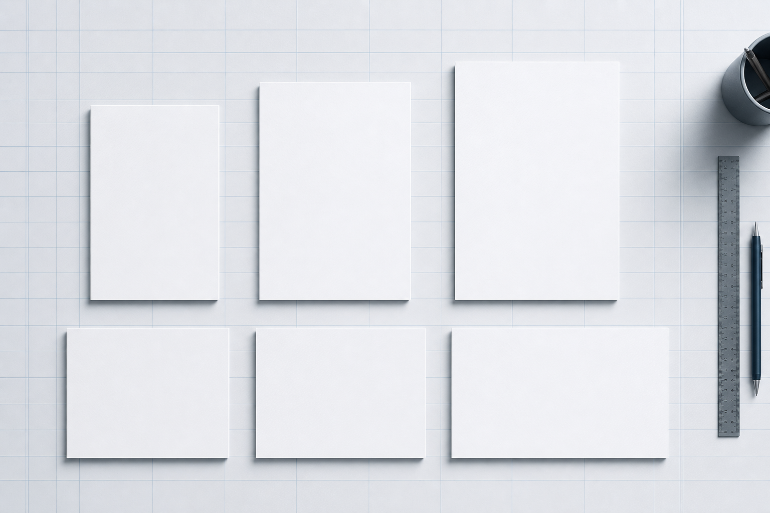 Copy paper measurements chart showing Letter, Legal, A4, A3, and Tabloid sizes