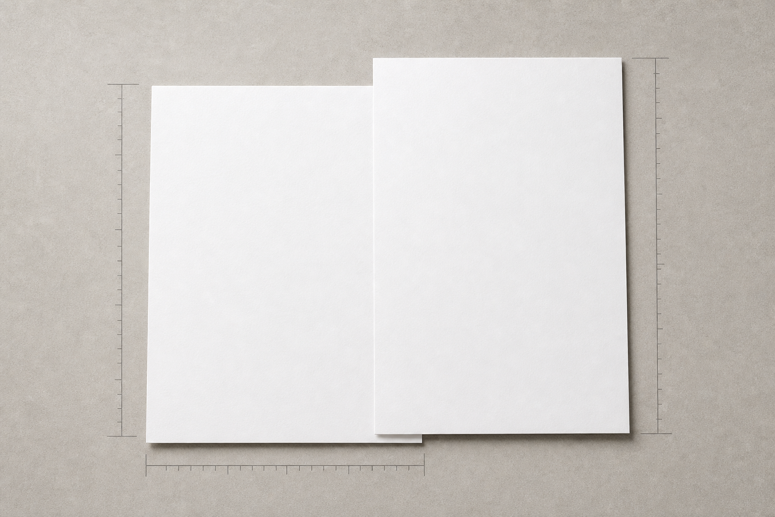 US Letter vs A4 paper size comparison diagram