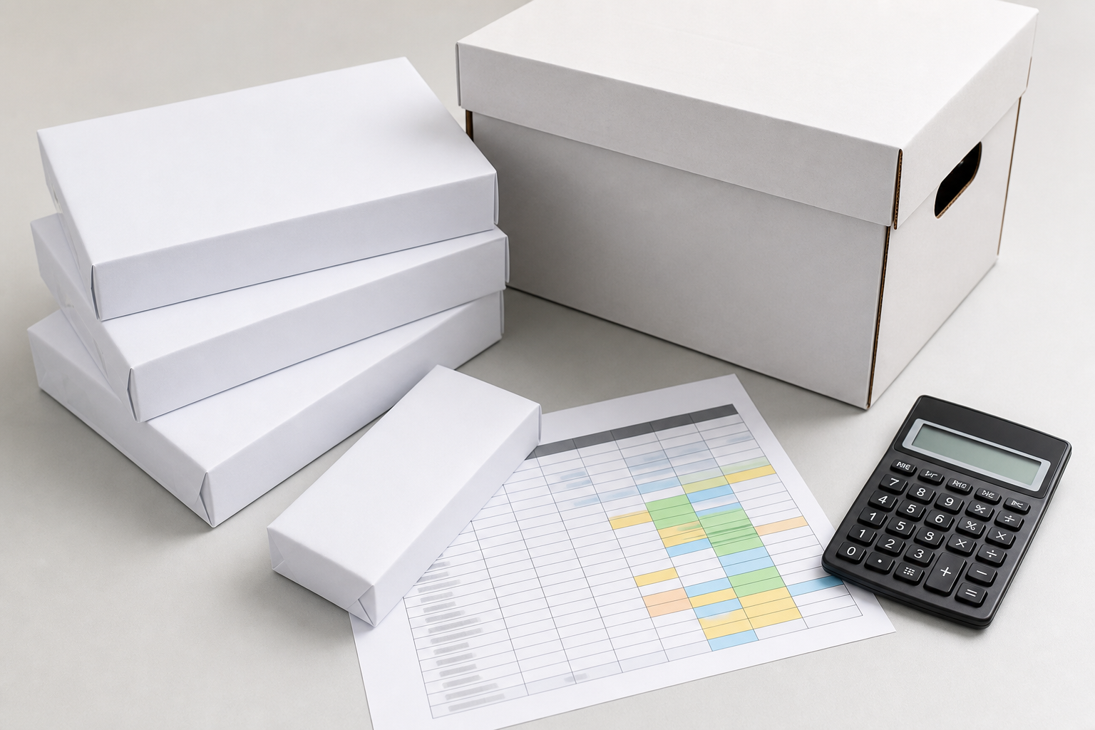Copy paper value comparison for single reams, multipacks, and bulk cartons