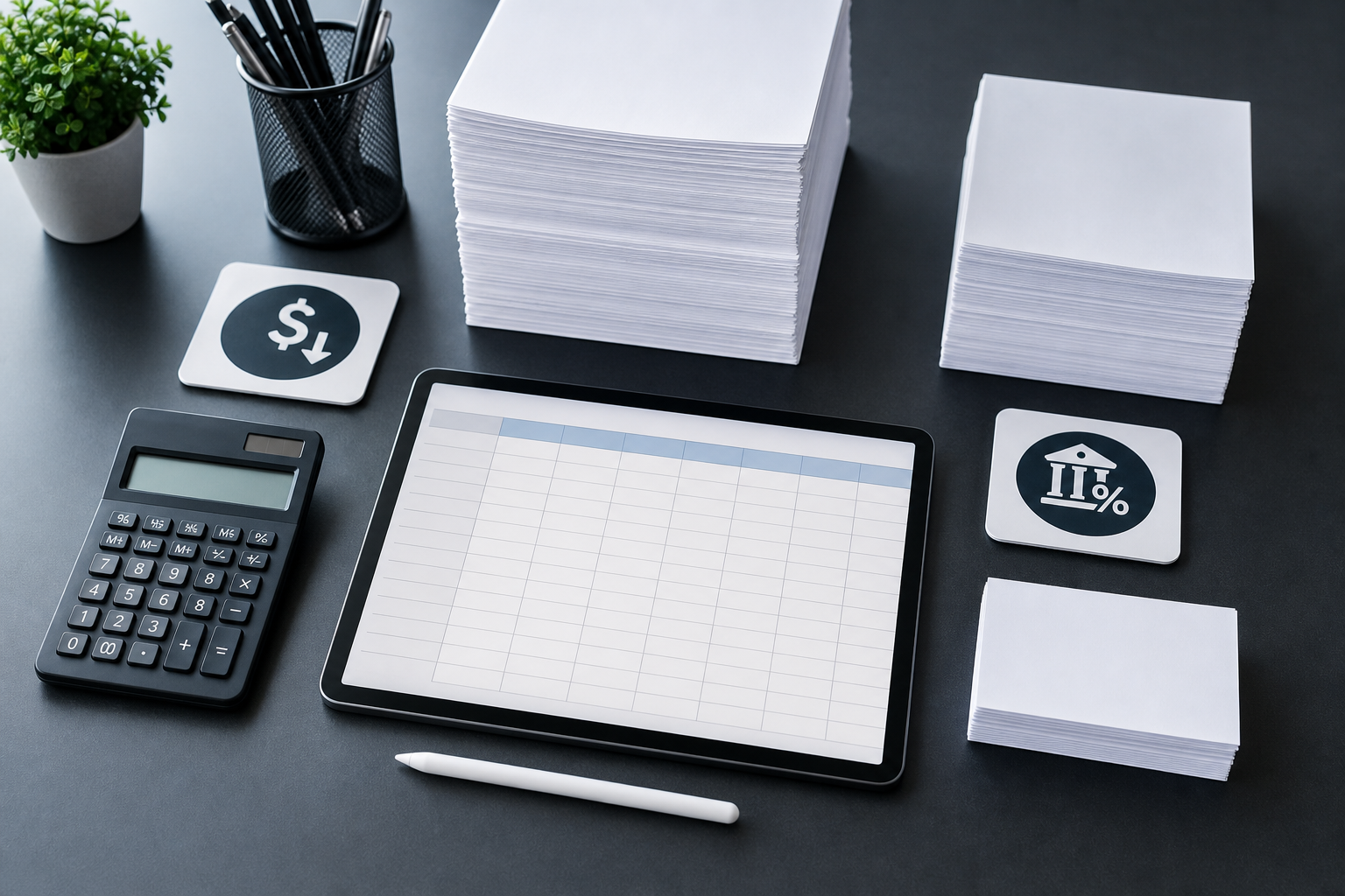 Delivered-cost worksheet for comparing copy paper cost per sheet and per ream