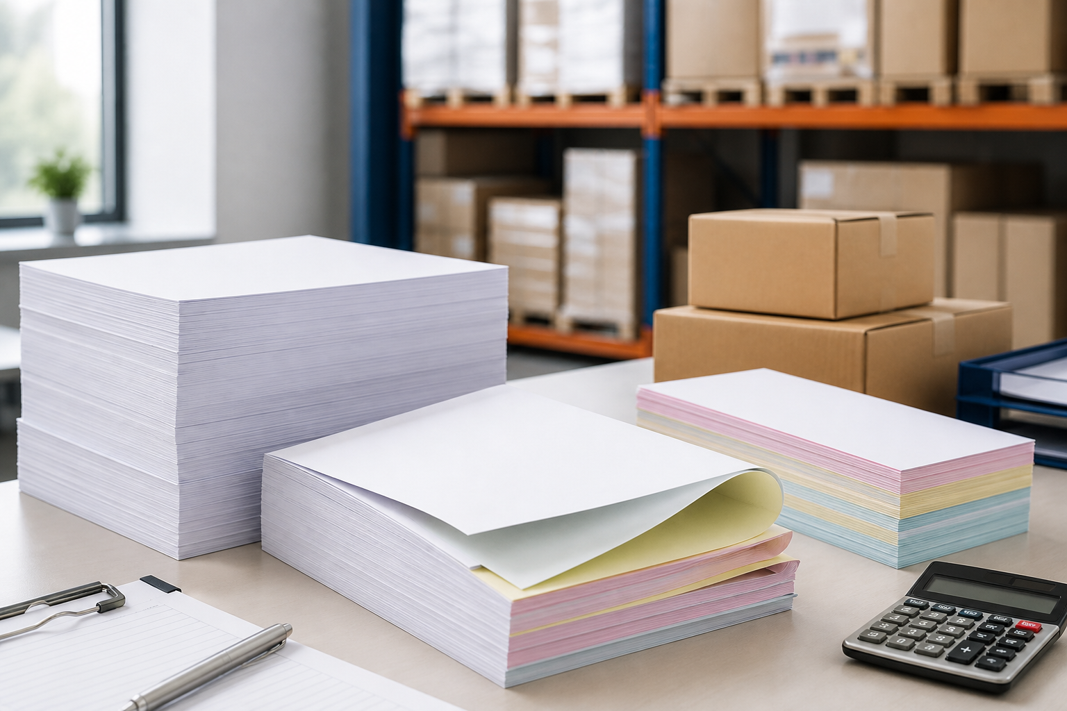 Professional illustration for Carbonless Copy Paper: NCR Paper Buying Guide for Business Buyers