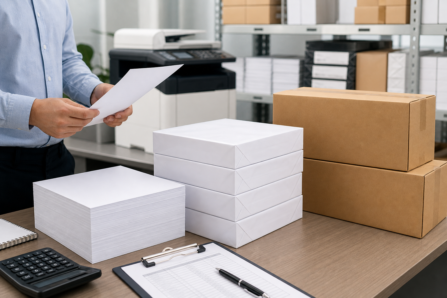 Professional illustration for Copy on Paper: Choose the Right Copy Paper for Office Printing