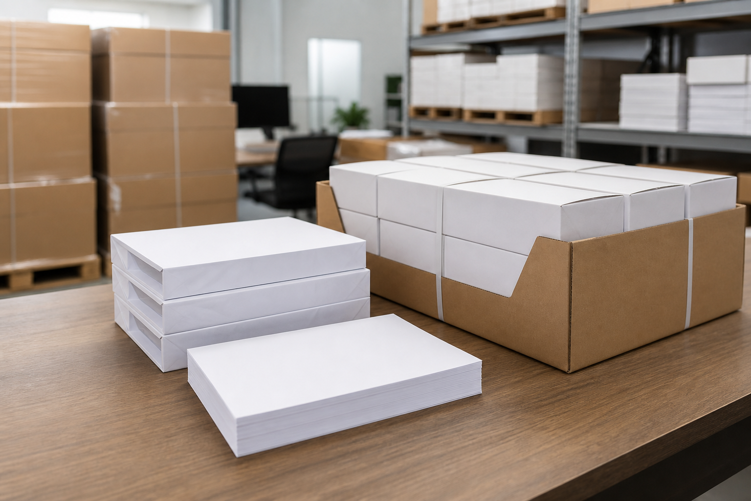 Professional illustration for Copy Paper 10 Ream Case: 5,000-Sheet Buying Guide for Offices
