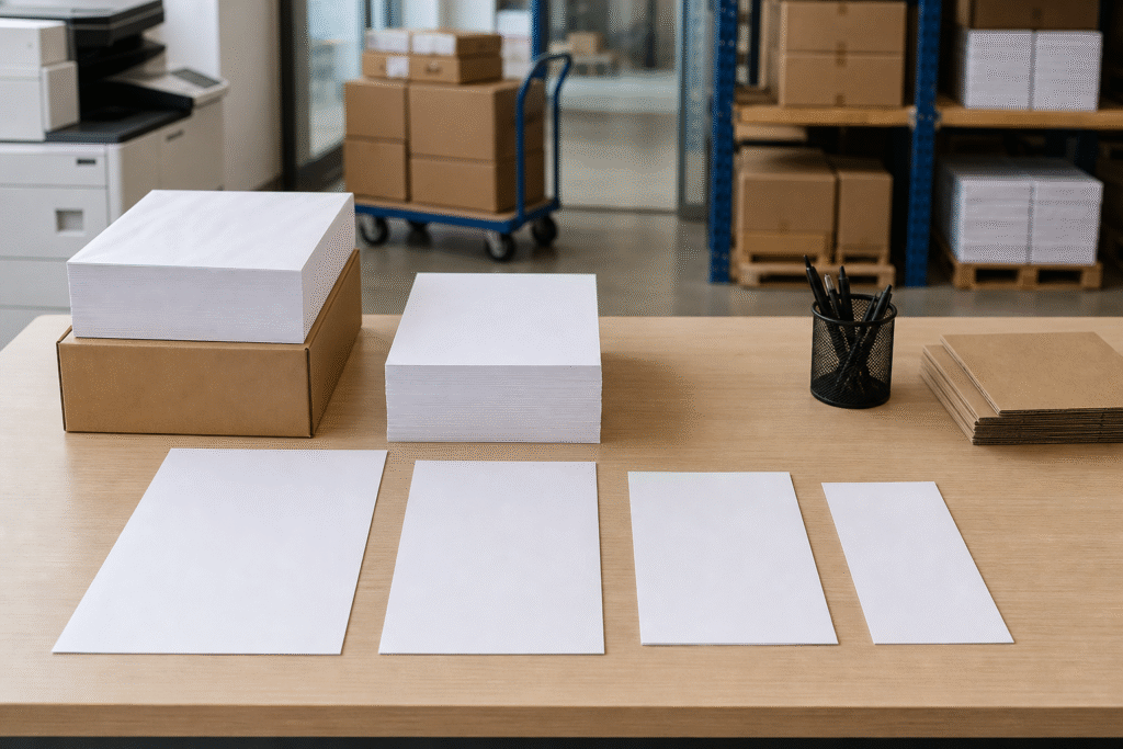 Copy paper size guide for US printer paper dimensions