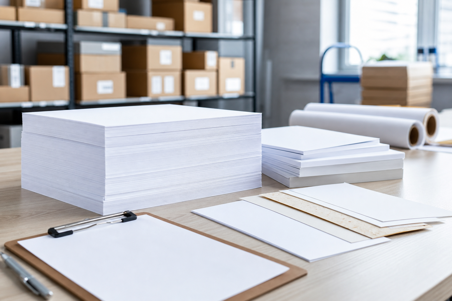 Professional illustration for Copy Paper vs Printer Paper: Set the Right Office Paper Standard