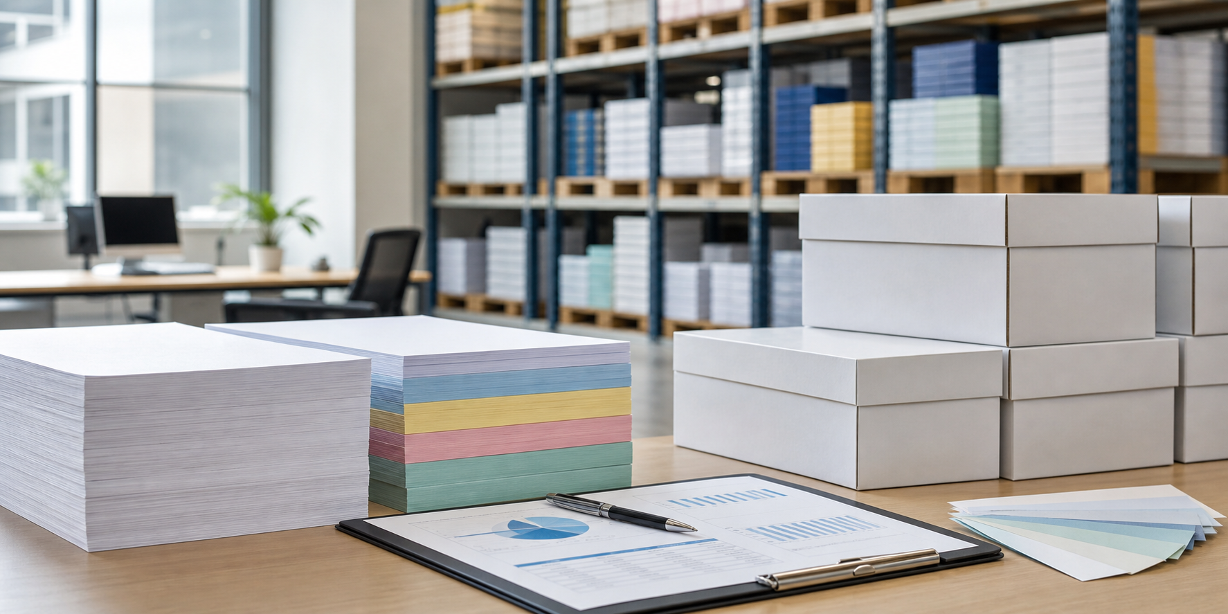 Professional illustration for Hammermill Color Copy Paper Buying Spec Builder