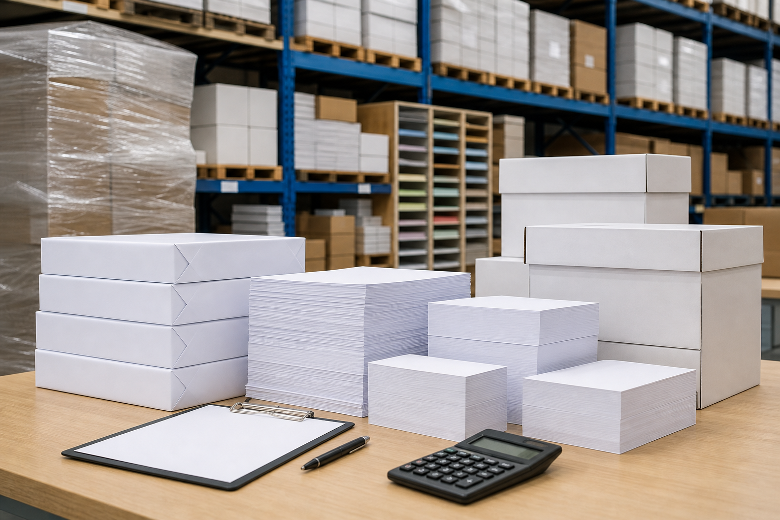 Professional illustration for Shop Hammermill Copy Paper: Sizes, Weights & Bulk Packs