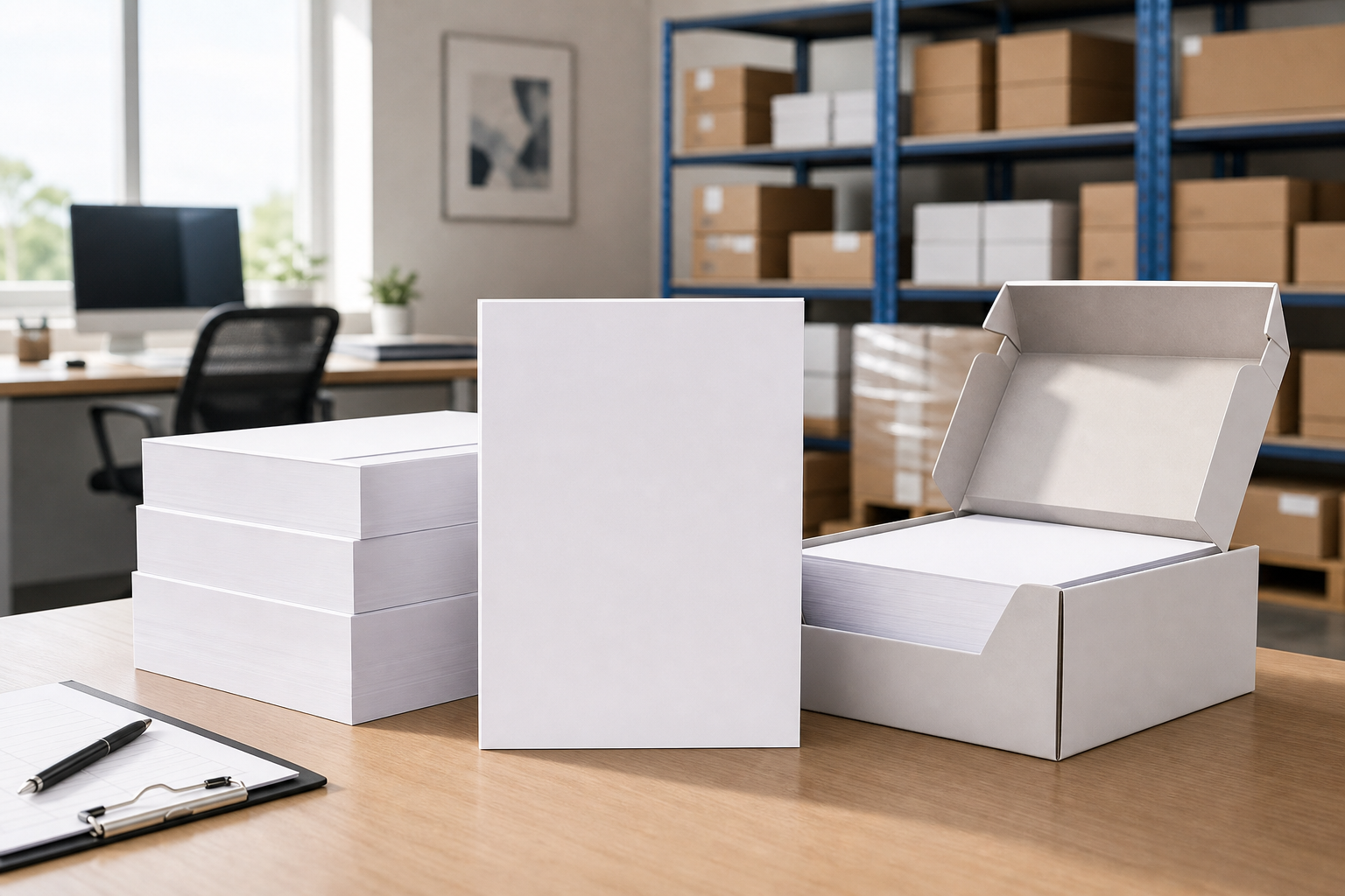 Professional illustration for Normal Size Copy Paper: 8.5 x 11 Letter Specs for US Offices