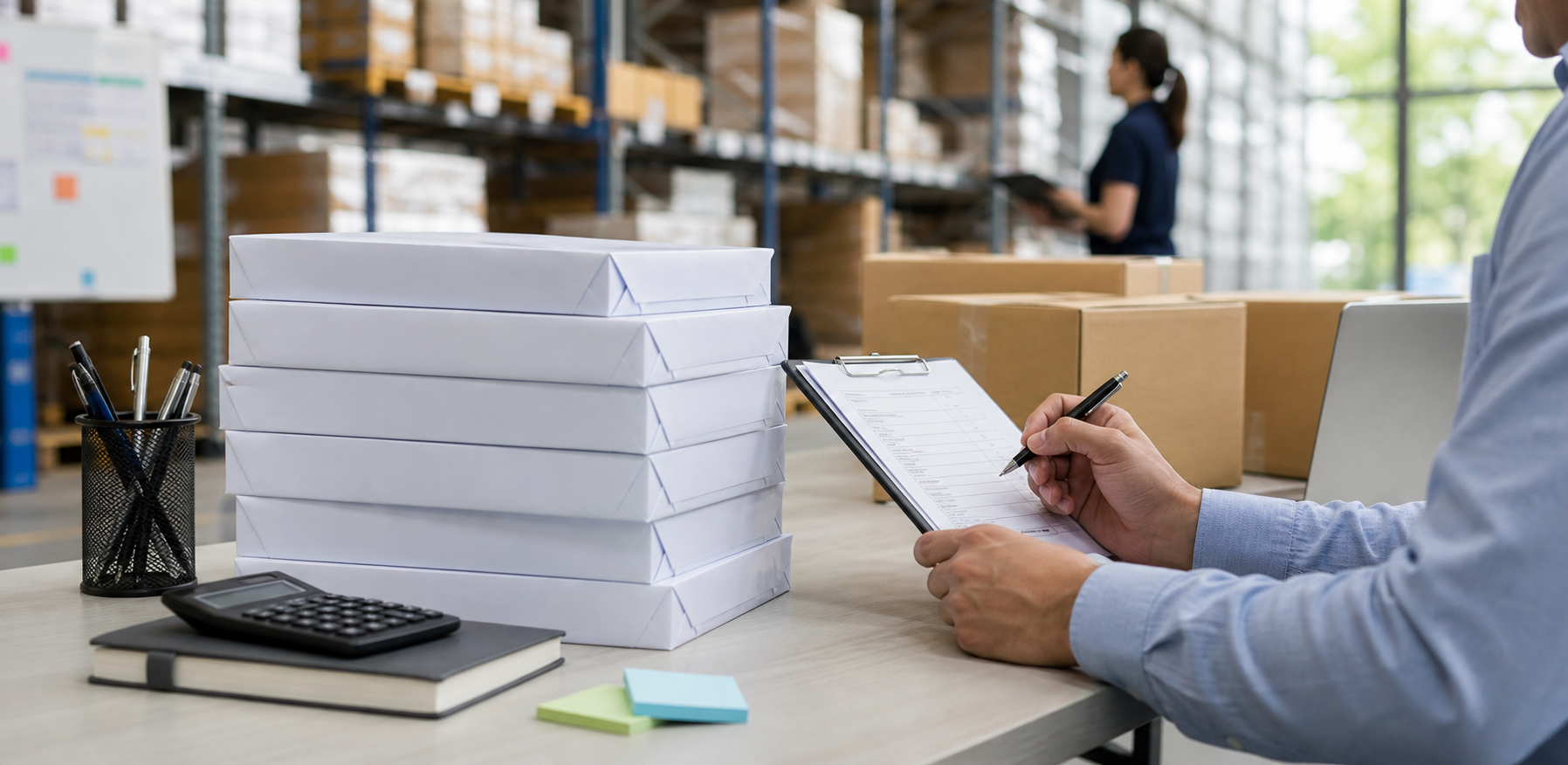 Professional illustration for Pen+Gear Copy Paper: B2B Buying Triage for Verified Office Orders