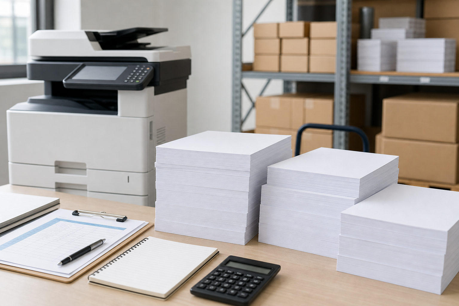 Professional illustration for Printer and Copier Paper: Build One Standard Office Spec Before You Buy