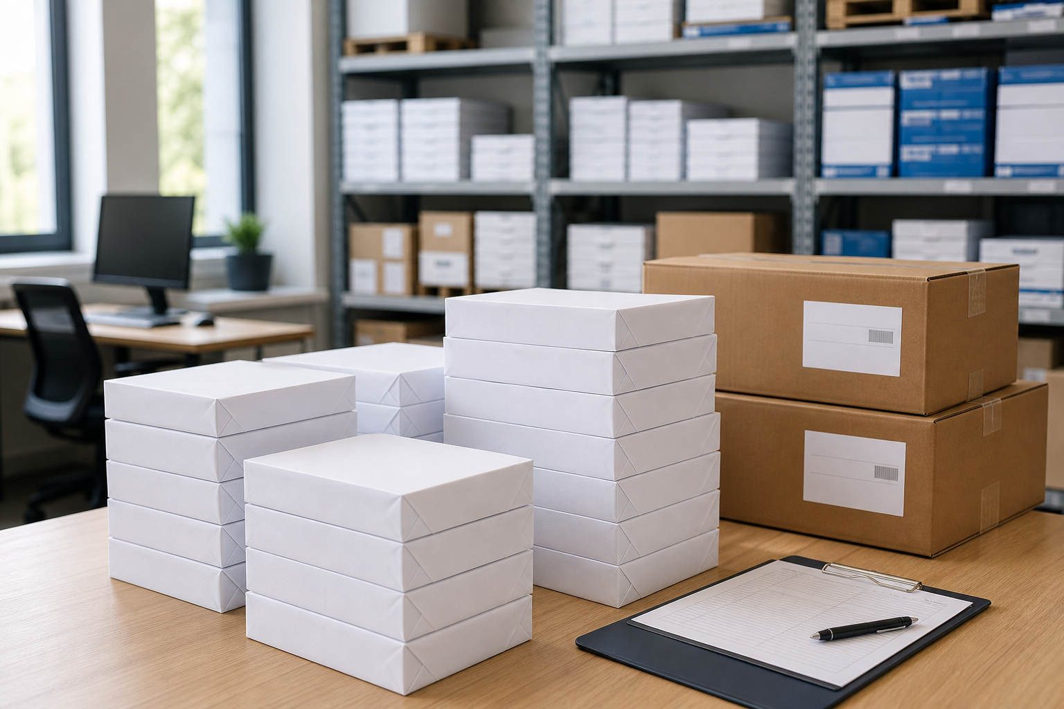 Professional illustration for Reams of Copy Paper: Pack Sizes, Specs, and Bulk Buying Guide