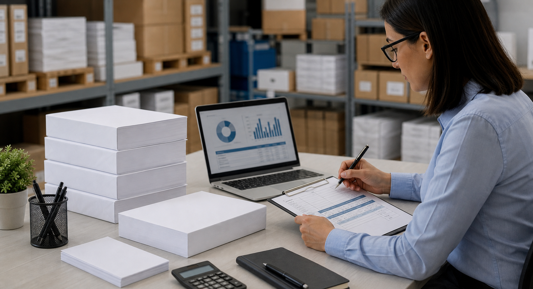 Professional illustration for Staples Copier Paper: Turn a Store Search Into a Quote-Ready Buying Spec
