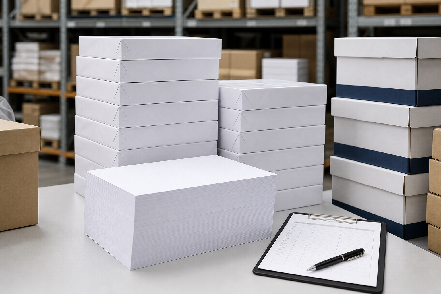 Professional illustration for White Copy Paper: Standardize Your Office Spec Before Reordering