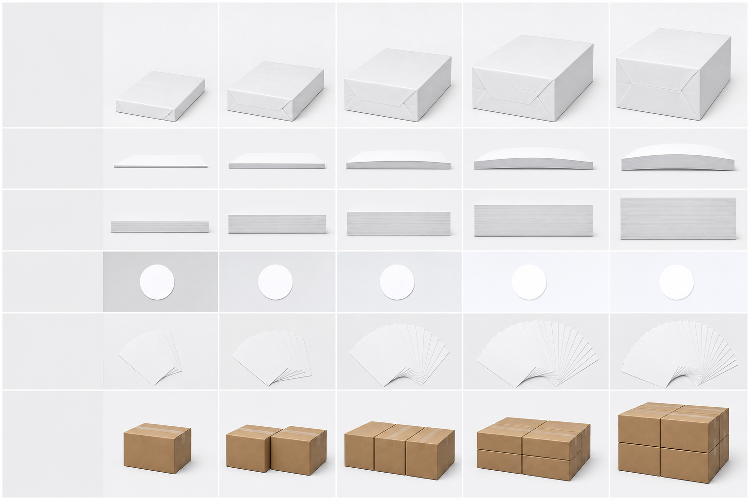 Hammermill copy paper specification comparison for size weight brightness and sheet count