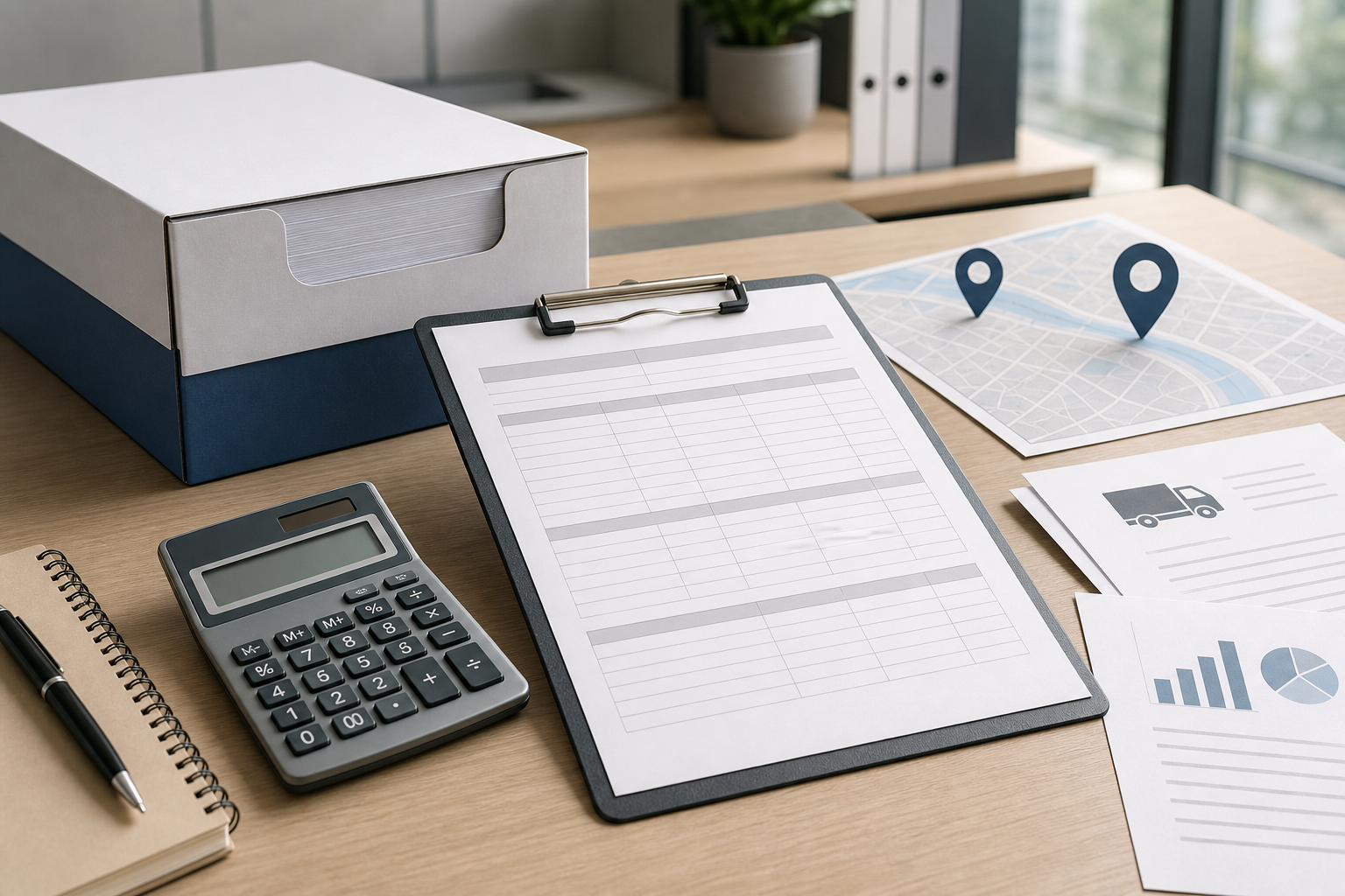 Supplier quote benchmark worksheet concept for copy paper procurement