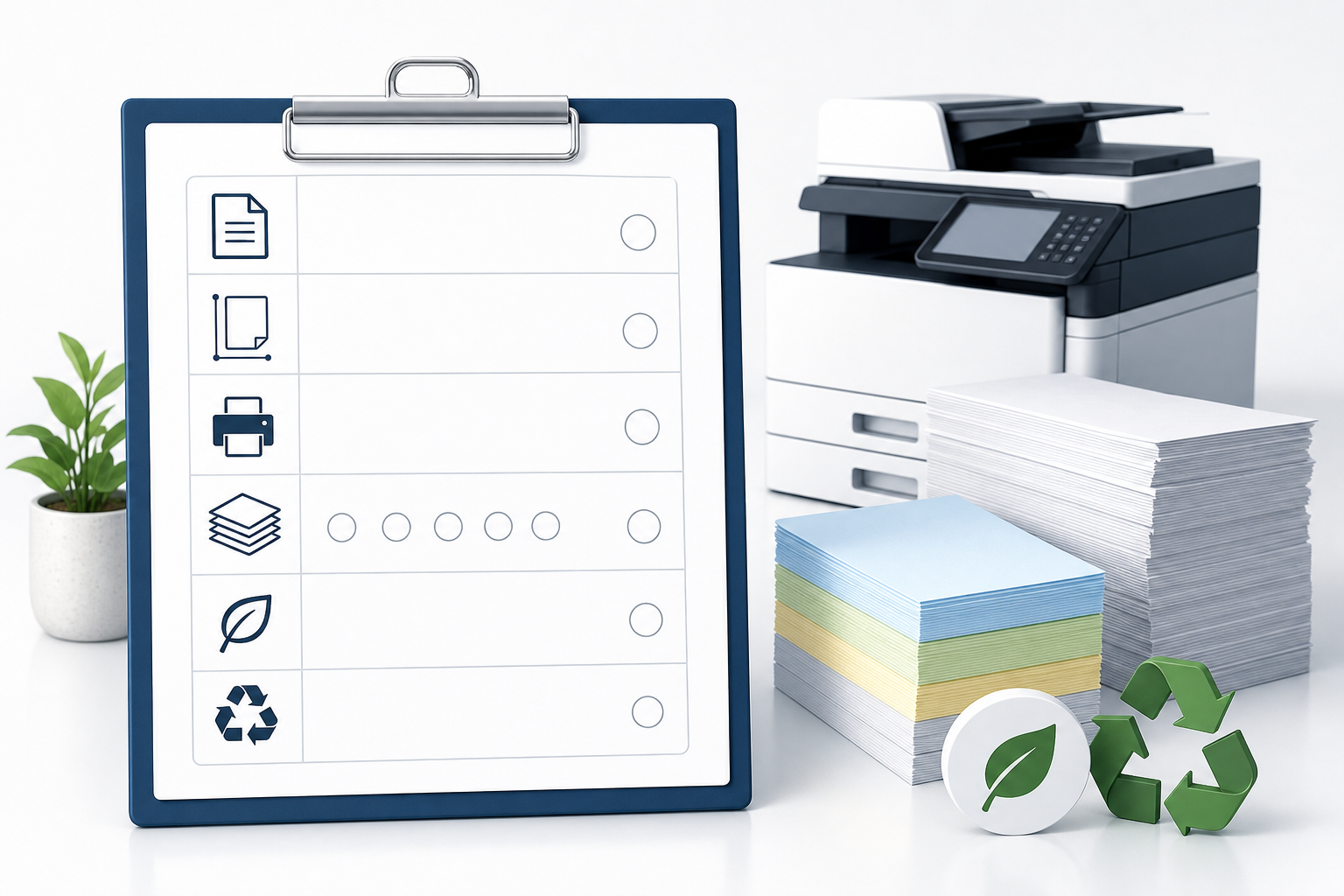 Supplier handoff note for clarified paper copy requirements