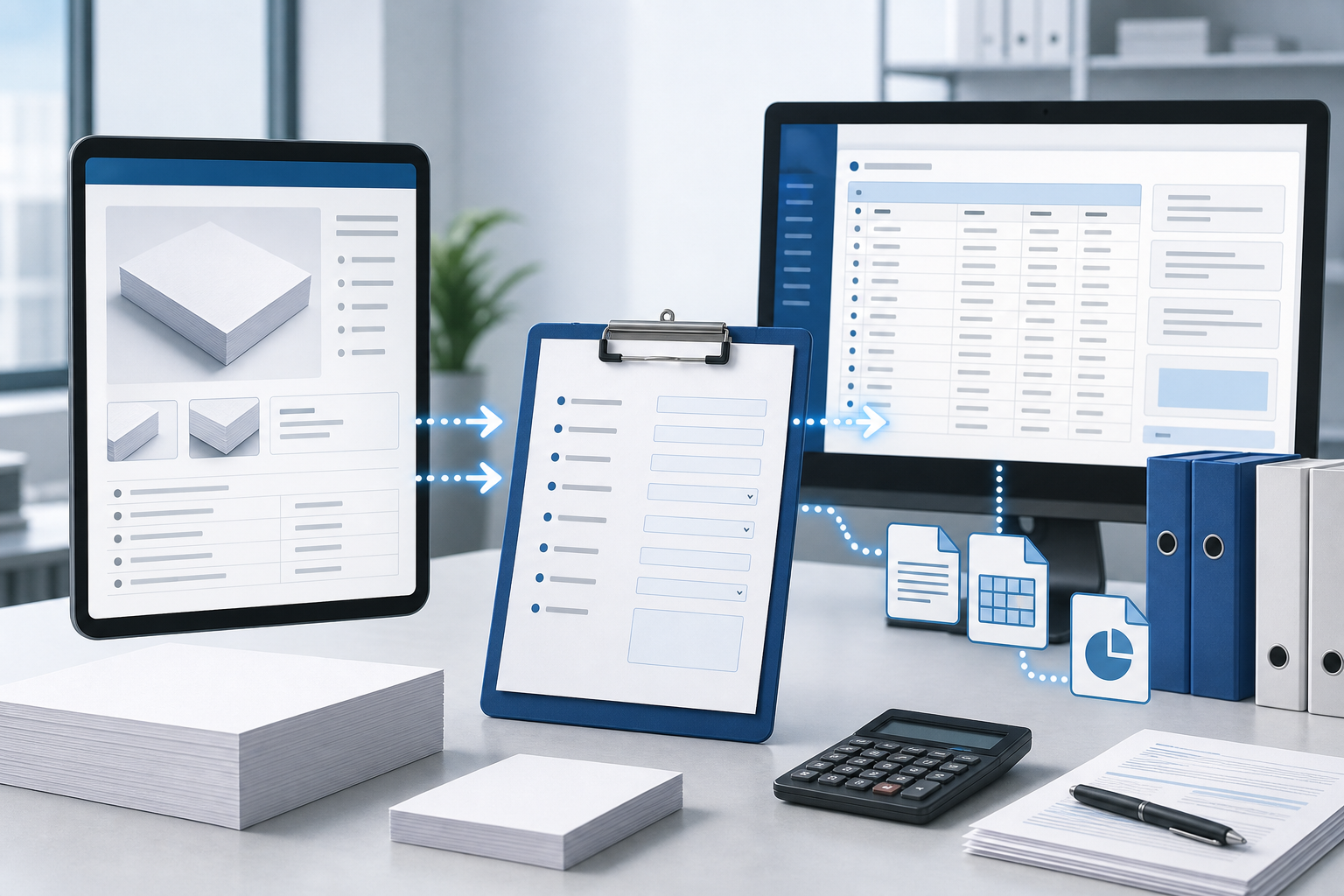 Pen+Gear copy paper listing details converted into procurement specification fields