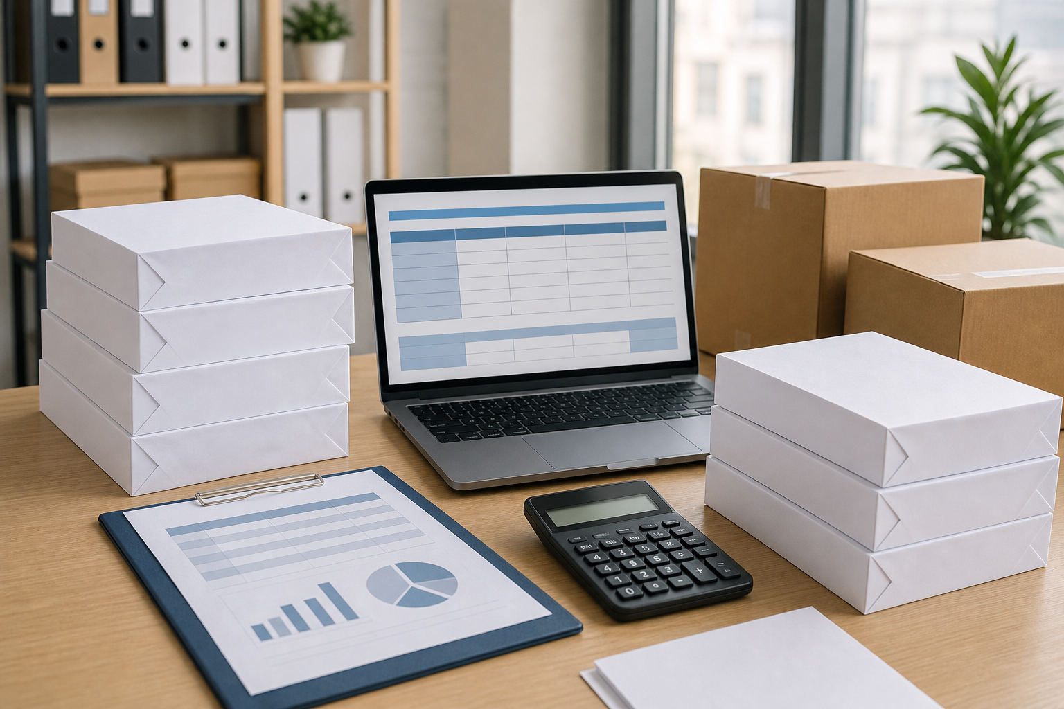 Vendor offer comparison for regular copy paper using sheets, reams, cases, and fulfillment variables